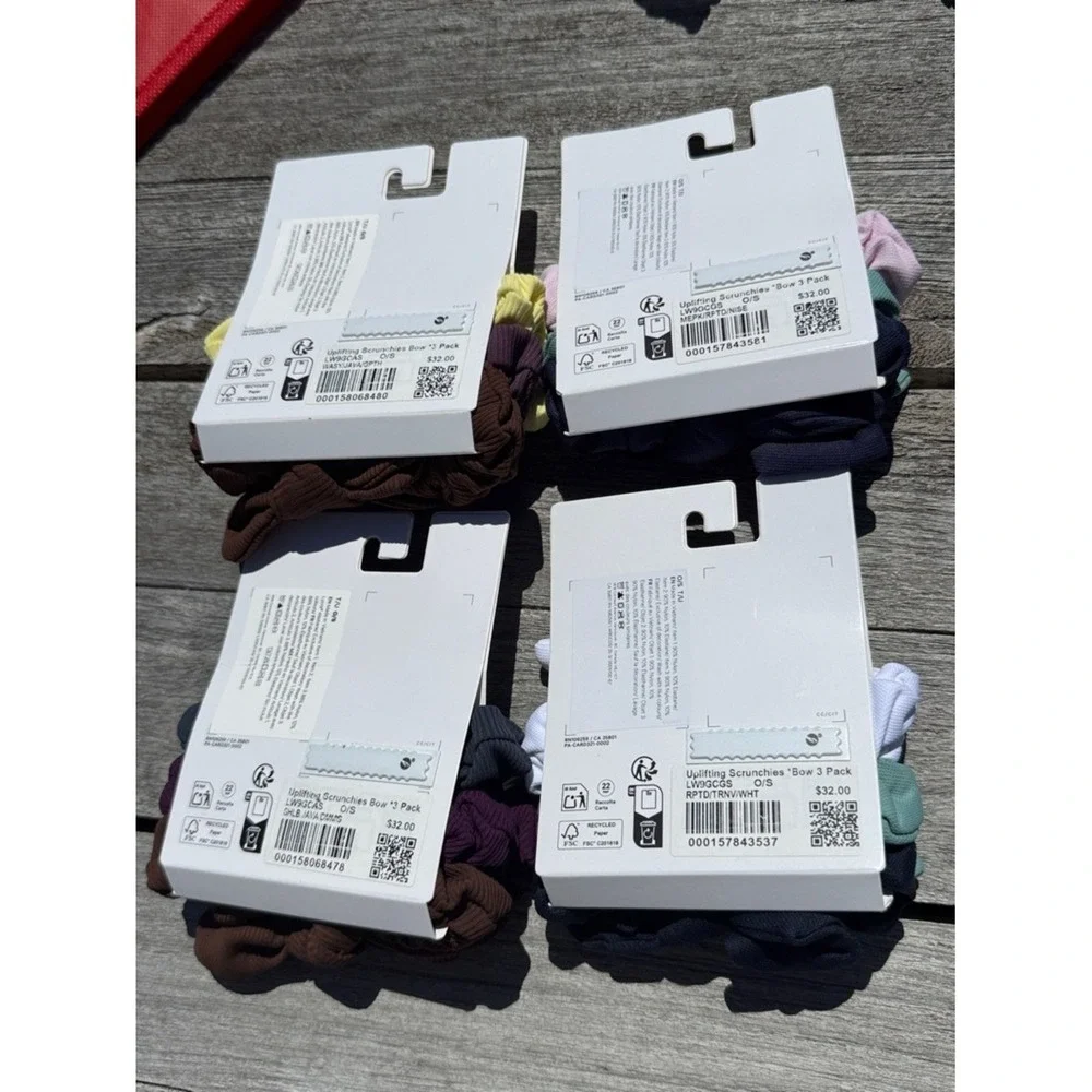 Lululemon Bow Scrunchie Bundle 💕 12 Scrunchies NWT (4 Packs) HUGE VALUE